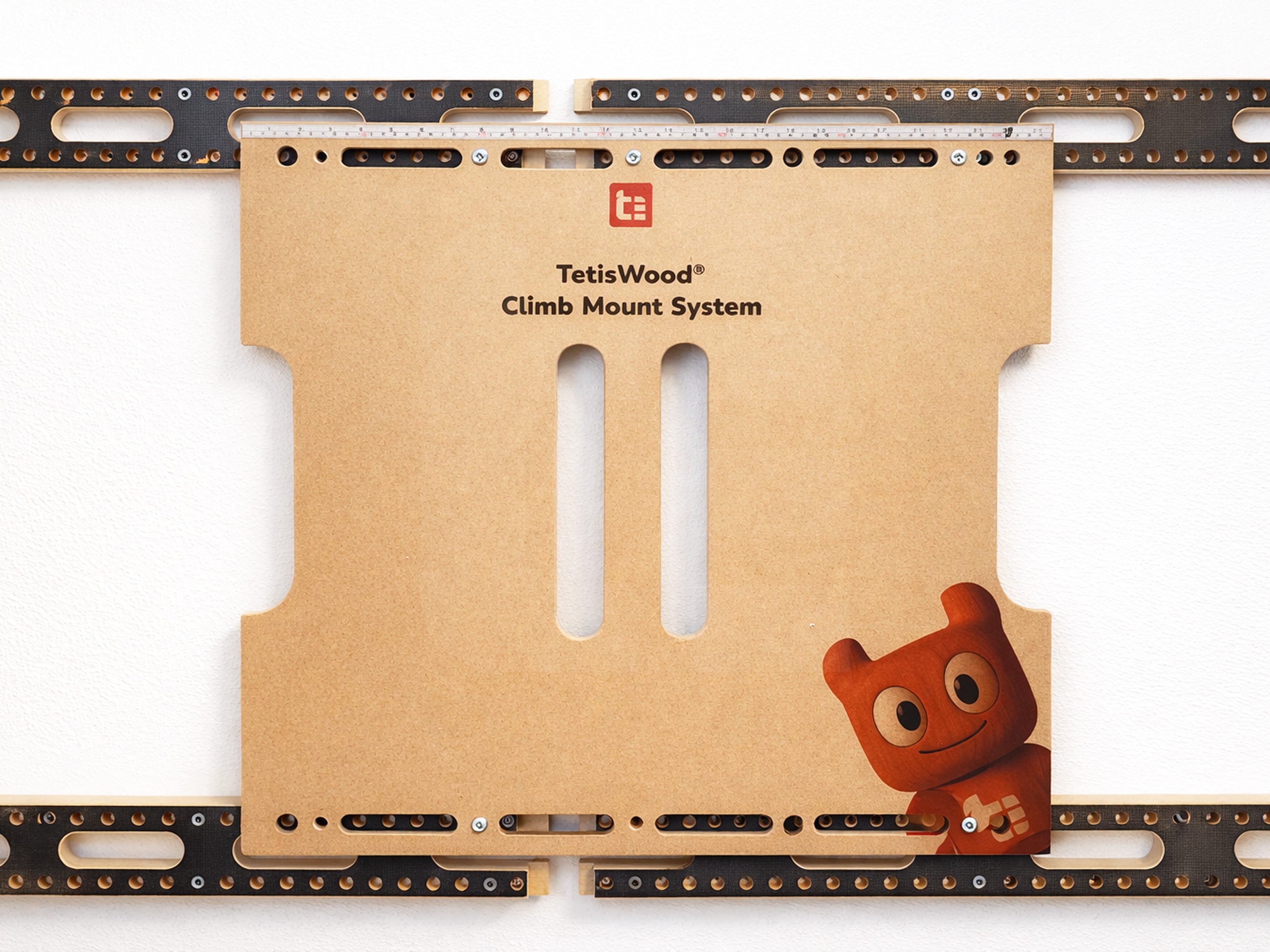 Tetiswood® Climb Mount System - Quick & Easy mounting of climbing panels on Drywall, Concrete, Brick, and Wood