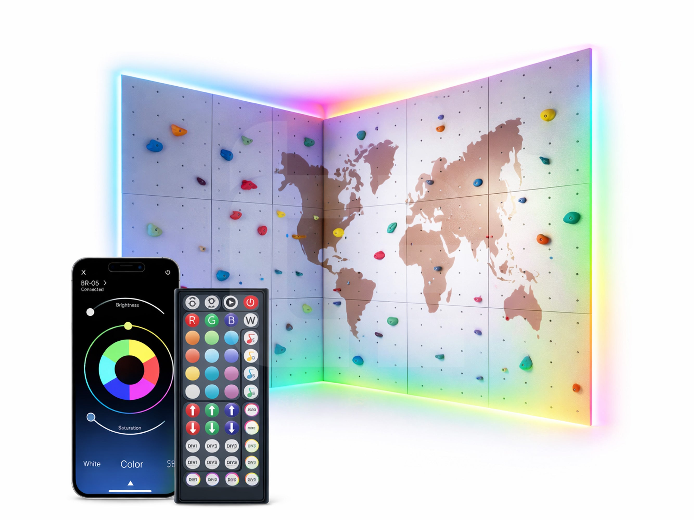 Tetiswood® LED System - LED lighting for Climbing Walls | Safe, Bright & Modern Design