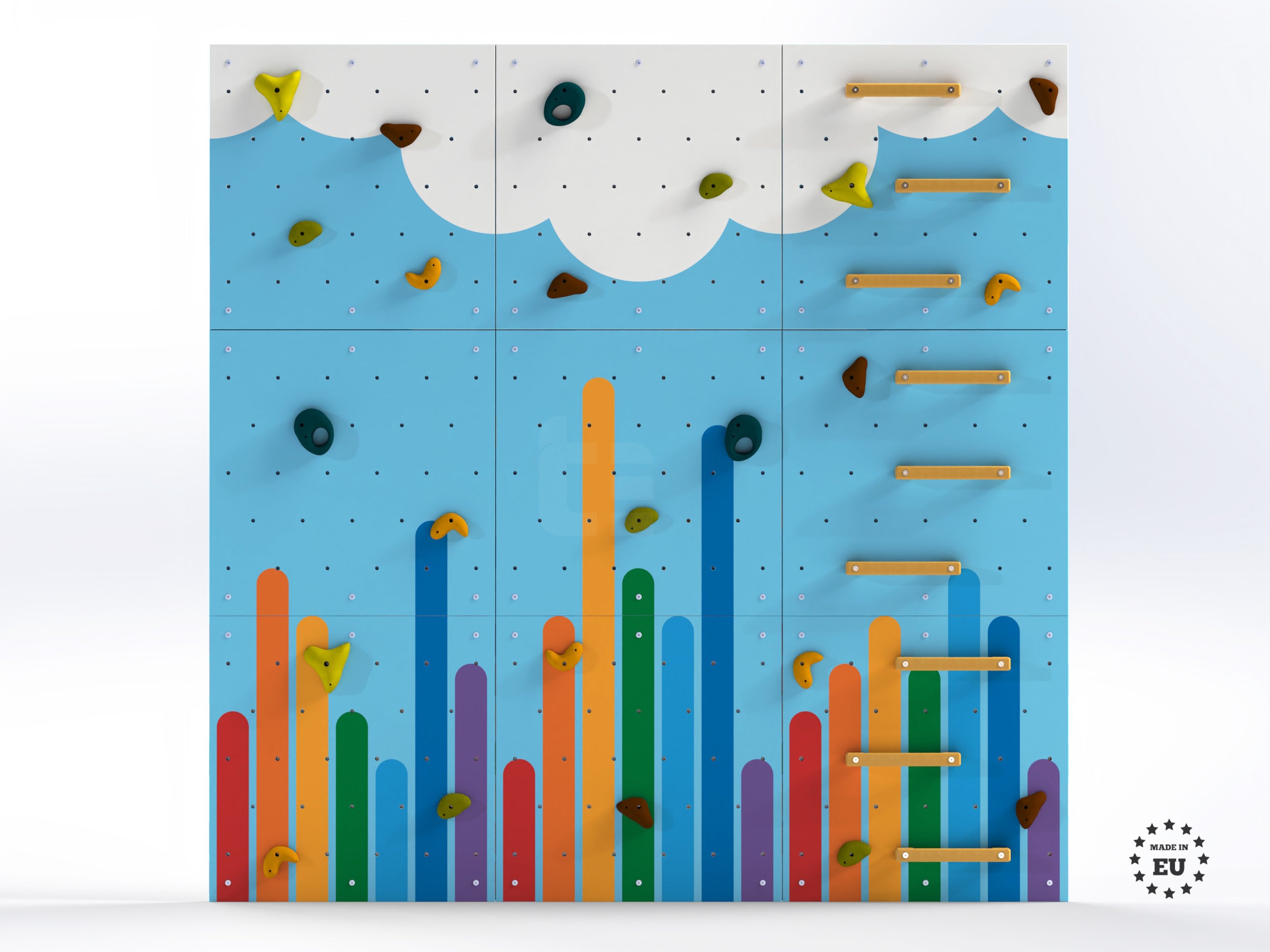 Indoor climbing wall for kids LEZUN - Rainbow V1