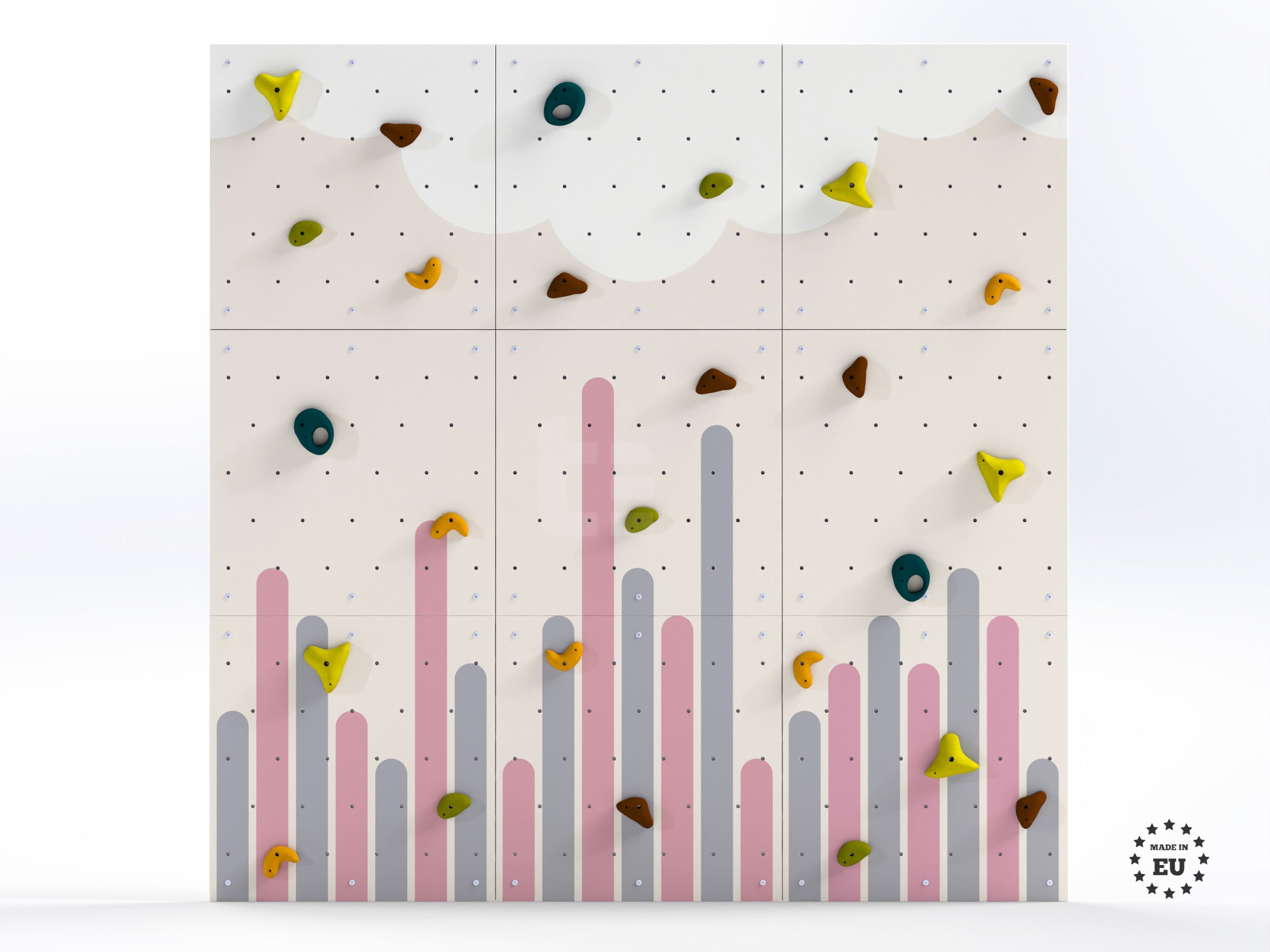 Indoor climbing wall for kids LEZUN - Rainbow V1