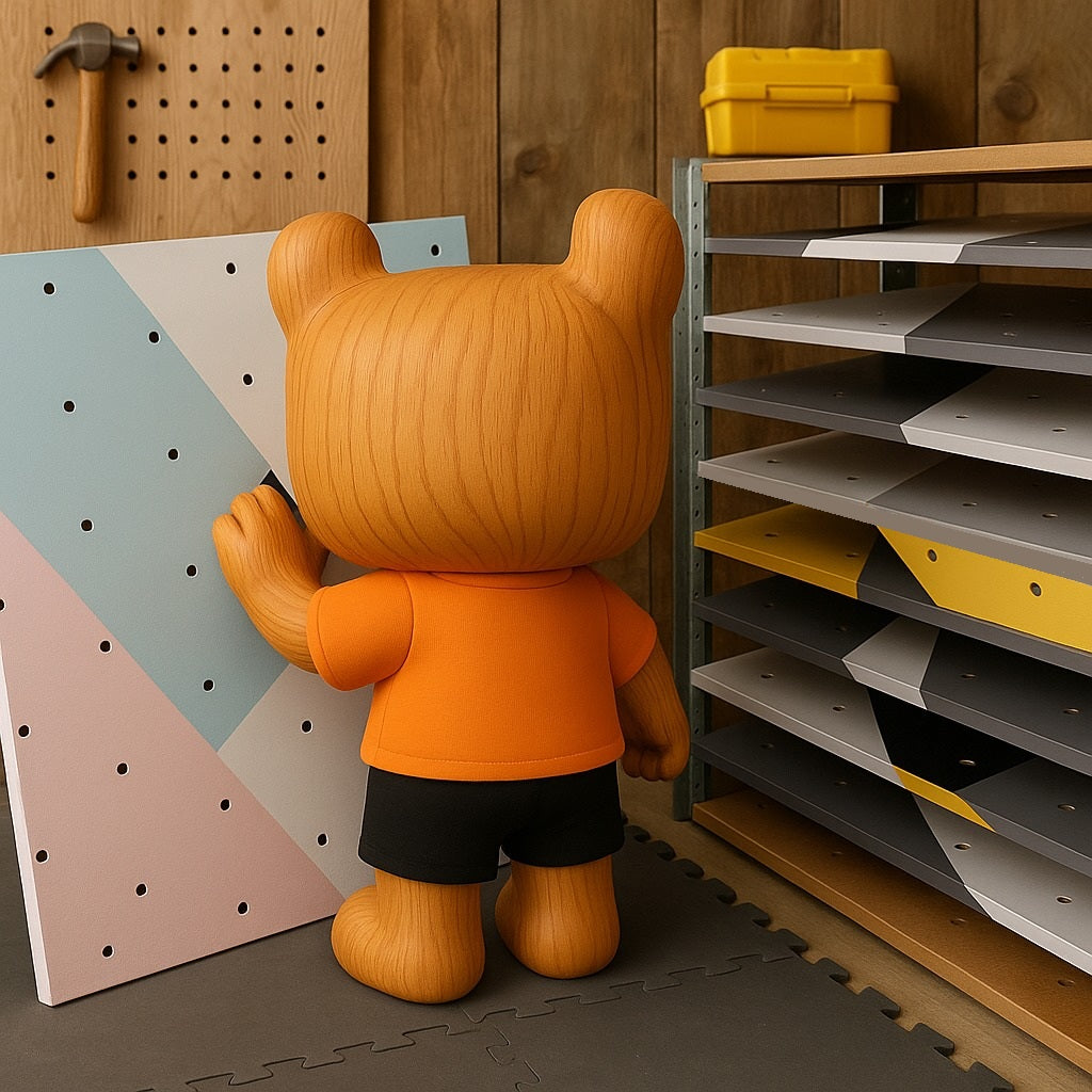 Creative Playroom Ideas with a Wooden Climbing Wall for Kids