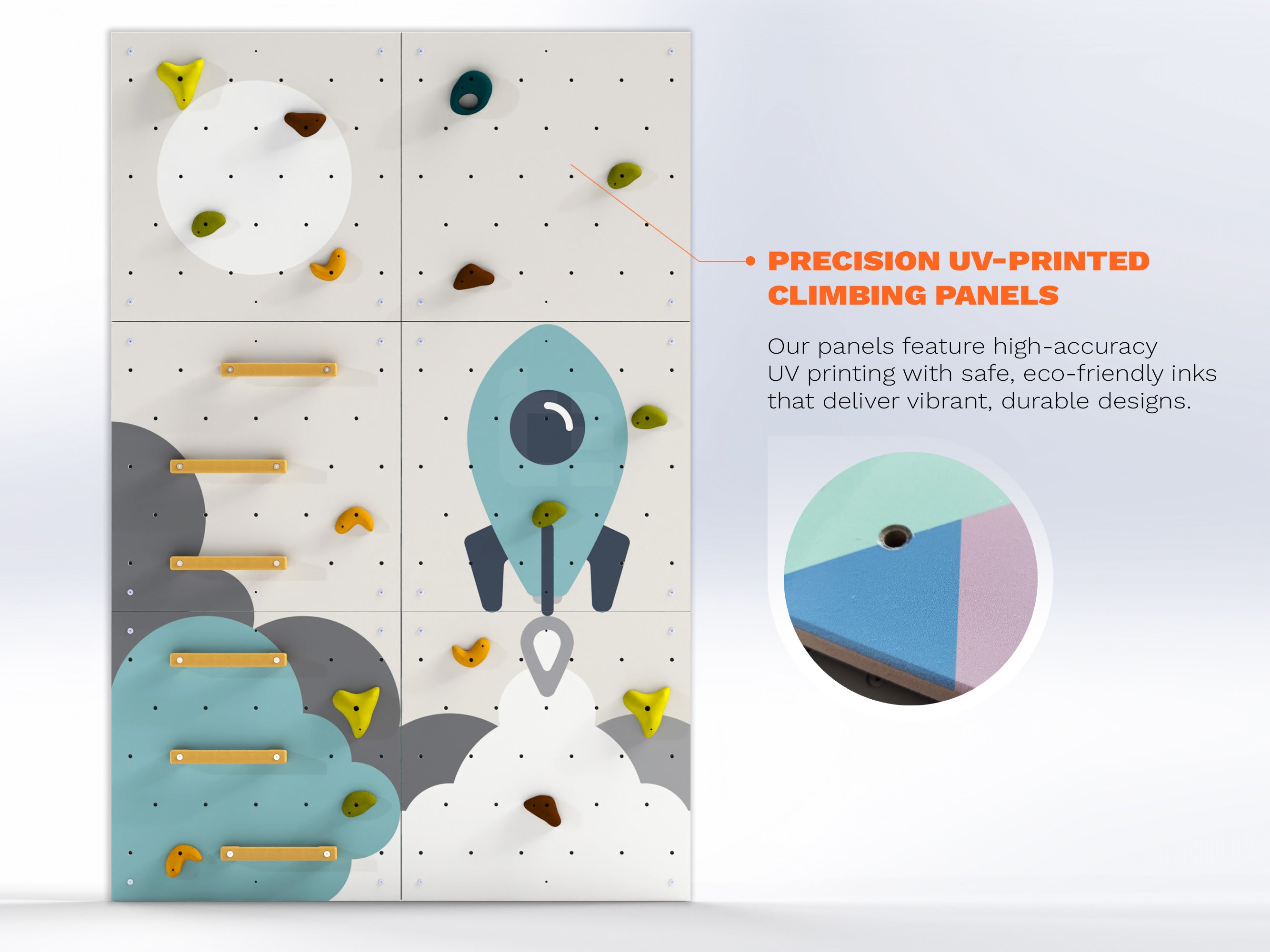 Indoor climbing wall for kids LEZUN - Rocket V1