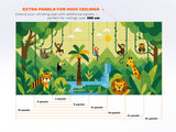 Indoor climbing wall for kids LEZUN - Jungle V1, Custom made, Climbing Holds included